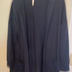 Navy blue hooded cardigan